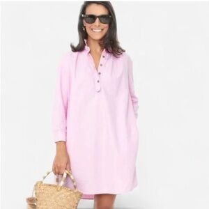 Pomander Place Tuckernuck Pink Dress relaxed fit buttons collar